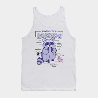 Anatomy Of A Raccoon Cute Tank Top